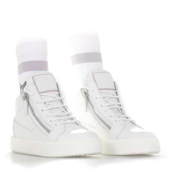 giuseppe zanotti BNIB luxury hi-top sneakers/socks - Picture 2 of 15